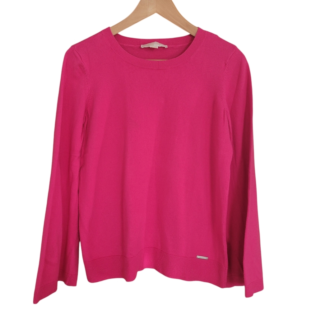 Michael Michael Kors Sweater Womens Size Medium Pink Bell Sleeve Pullover